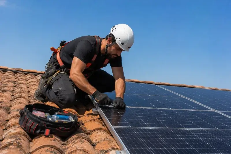 Maintenance et monitoring de panneaux solaires à Saint-Paul