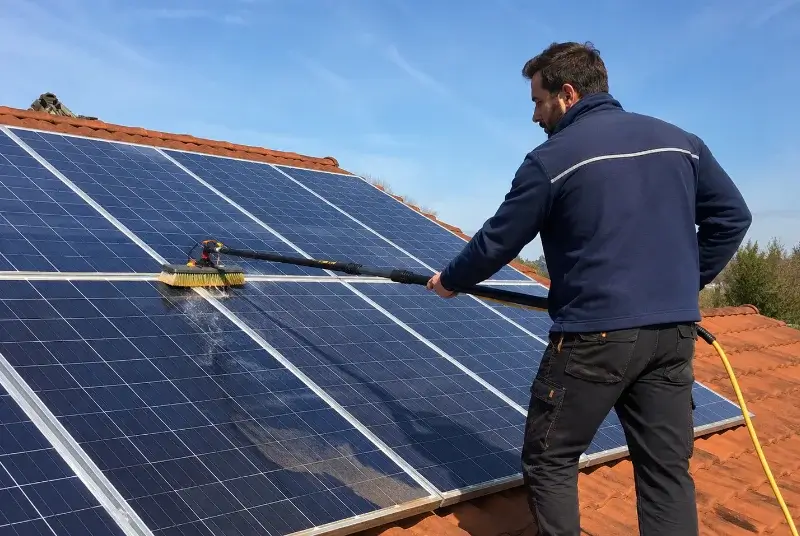 Nettoyage et entretien de panneaux solaires à Saint-Paul