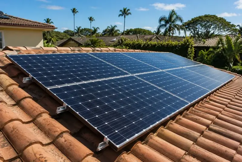 Installation de panneaux solaires à Saint-Paul